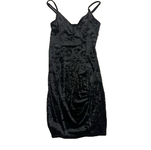 KENDALL & KYLIE black velvet dress bodycon - Picture 1 of 2